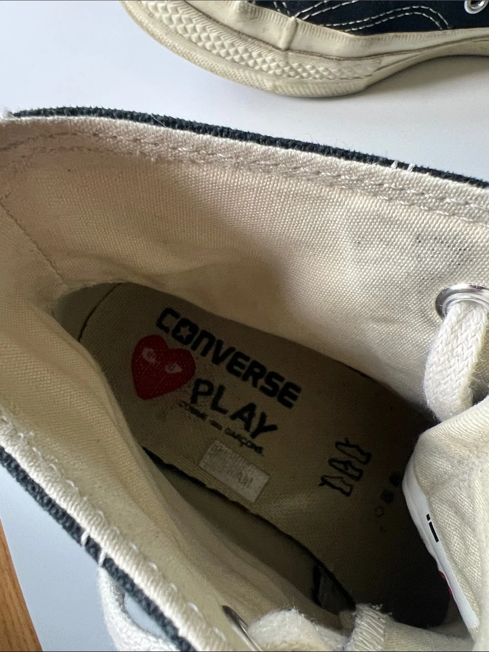 Comme des Garcons hightop converse